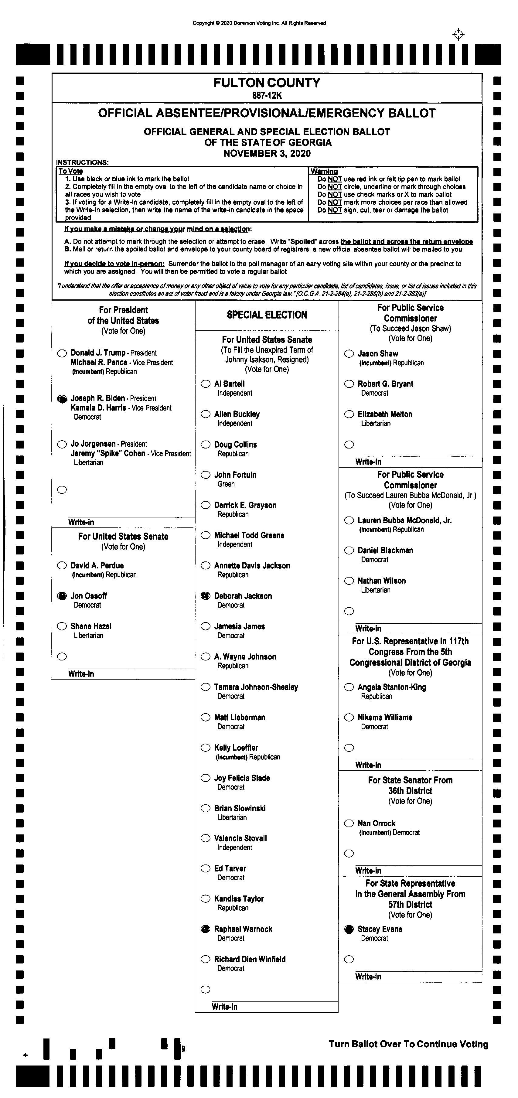 Doubled Ballot